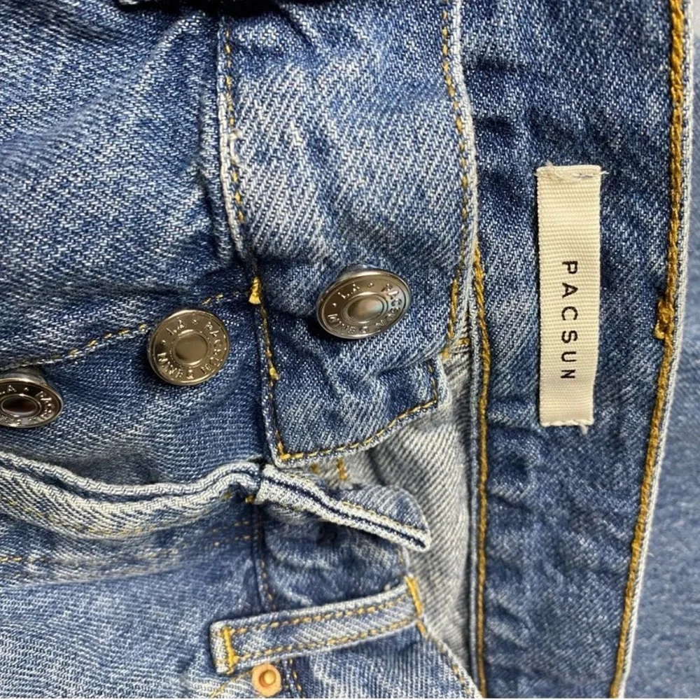 PACSUN High Rise Straight Button Fly Jeans - Picture 5 of 9